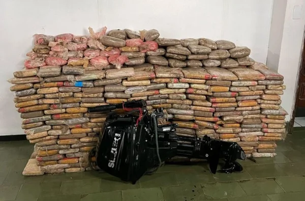 Imagem colorida mostra maconha apreendida no Amazonas - Metrópoles