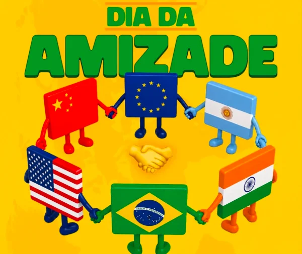Governo posta bandeiras do Brasil e EUA de mãos dadas no Dia do Amigo - destaque galeria Governo posta bandeiras do Brasil e EUA de mãos dadas no Dia do Amigo - destaque galeria