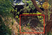 Sistema de irrigação onde a maconha era plantada Sistema de irrigação onde a maconha era plantada