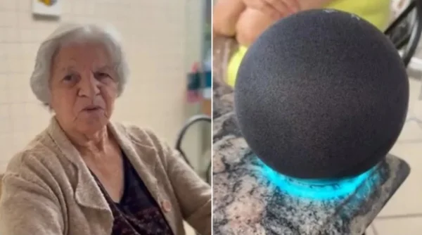 A avó também usa a assistente para lembrar dos remédios e ouvir Zeca Pagodinho