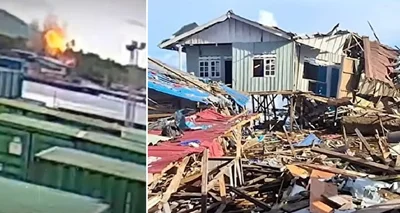 Explosão de bomba da 2ª Guerra na Indonésia - Metrópoles