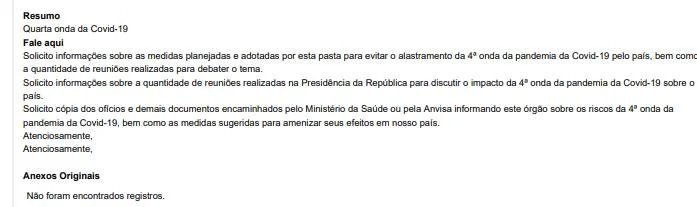 Documento foi resposta ao deputado Ivan Valente Documento foi resposta ao deputado Ivan Valente