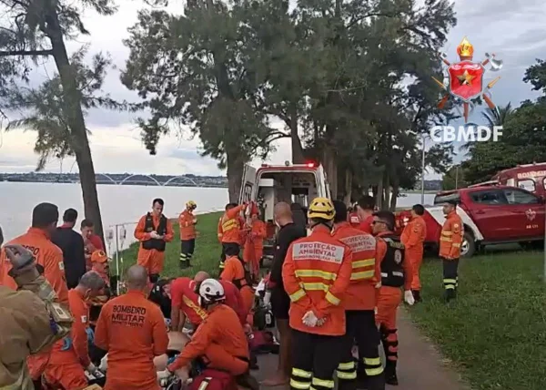 Homem de 73 anos é atingido por raio dentro de canoa no Lago Paranoá