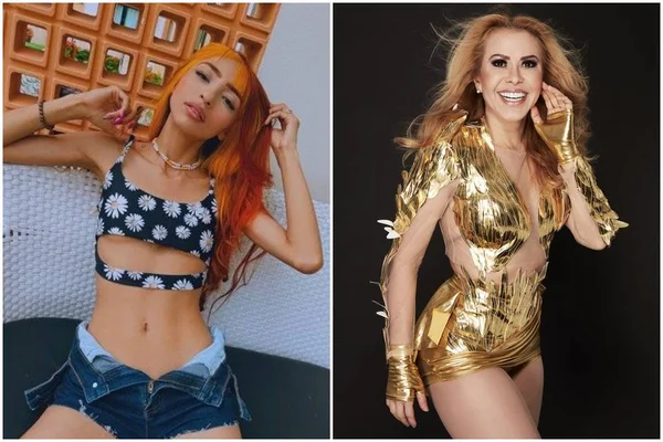 Ruivinha de Marte realiza o sonho de conhecer Joelma: “Sou louca por ela”