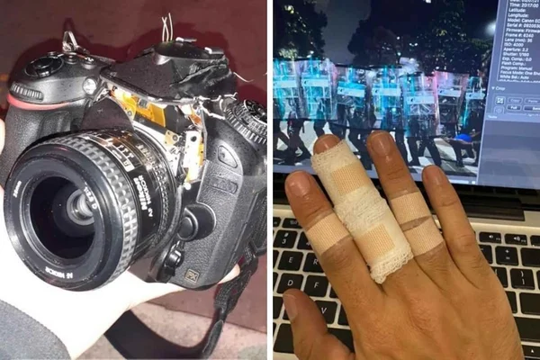 Fotojornalistas denunciam agressão policial no protesto em São Paulo