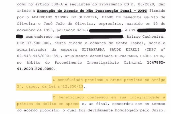 acordo sidney ultrafarma mpsp