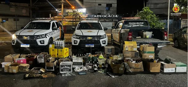 bebidas apreendidas