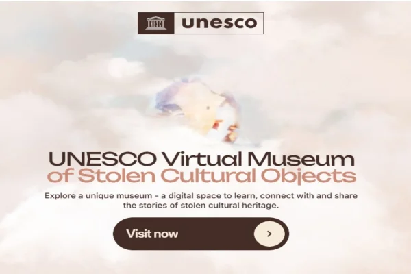 Museu virtual da Unesco com objetos roubados