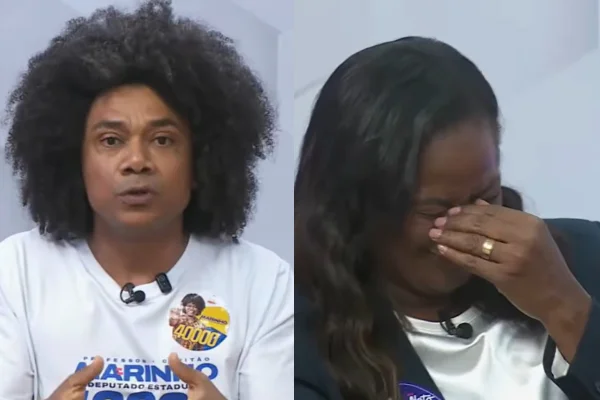 Candidata do PL tem crise de riso interrompe adversário e diz que fez de propósito