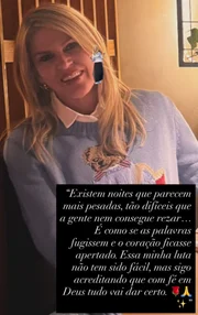 Val Marchiori falou sobre seus sentimentos sobre o câncer de mama Val Marchiori falou sobre seus sentimentos sobre o câncer de mama