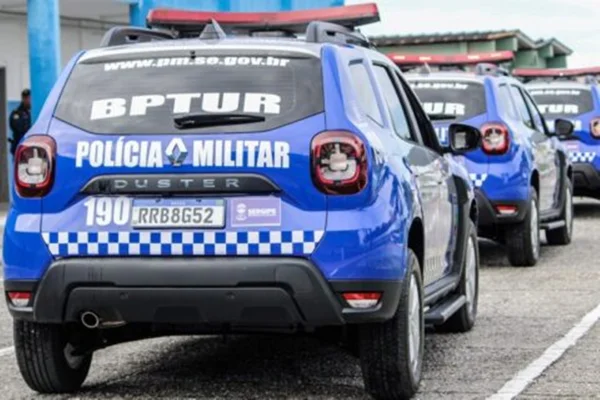 Imagem colorida, viatura da Policia Militar de Sergipe - Metrópoles