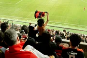 Torcedor comemora gol do Flamengo Torcedor comemora gol do Flamengo