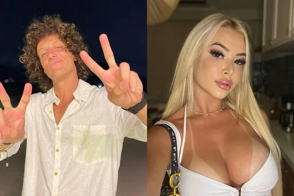 David Luiz e Júlia Calsing