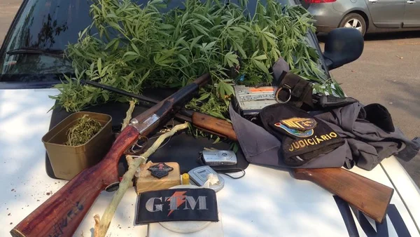 Polícia Militar prende traficante que cultivava maconha em casa
