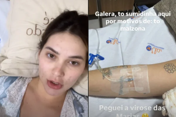 Montagem de duas fotos de Virgínia