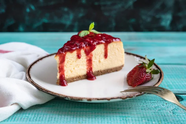Torta com frutas vermelhas