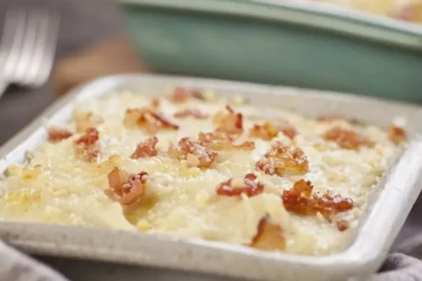 batata doce gratinada com bacon