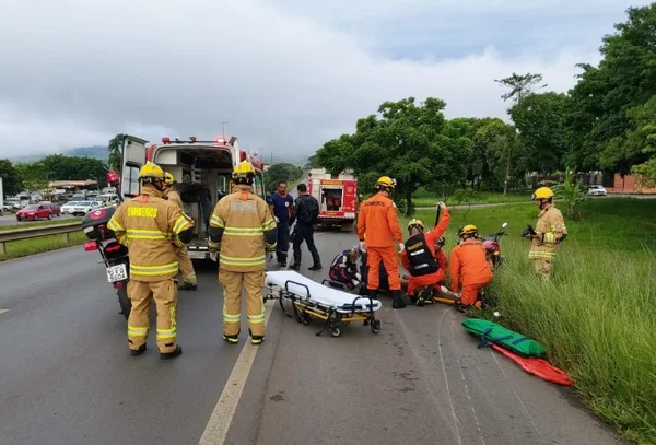 Mãe e filho no colo são atropelados na BR-020