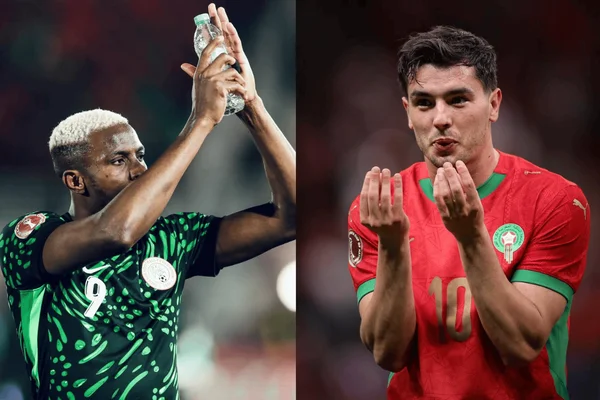 Victor Osimhen, da Nigéria, e Brahim Díaz, de Marrocos, se enfrentarão pela Copa Africana de Nações