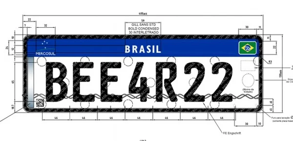 Justiça suspende placa padrão Mercosul