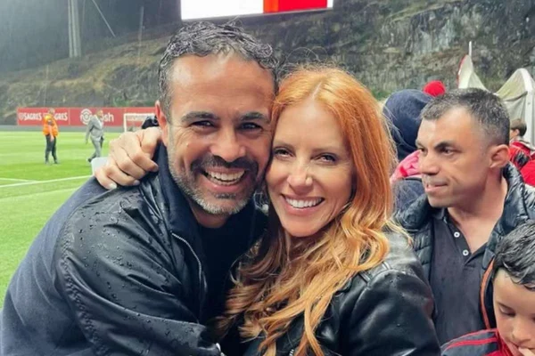 Artur Jorge ao lado de sua ex-esposa, quando treinava o Braga, de Portugal - Metrópoles