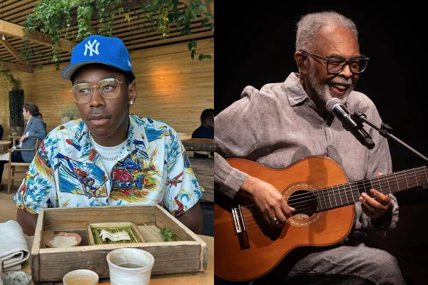 Montagem de Tyler, The Creator e Gilberto Gil - Metrópoles