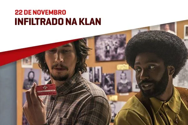 O novo filme de Spike Lee (Faça a Coisa Certa) acompanha um detetive negro (John David Washington) que se infiltra na Ku Klux Klan para desmascarar e expor criminosos racistas O novo filme de Spike Lee (Faça a Coisa Certa) acompanha um detetive negro (John David Washington) que se infiltra na Ku Klux Klan para desmascarar e expor criminosos racistas