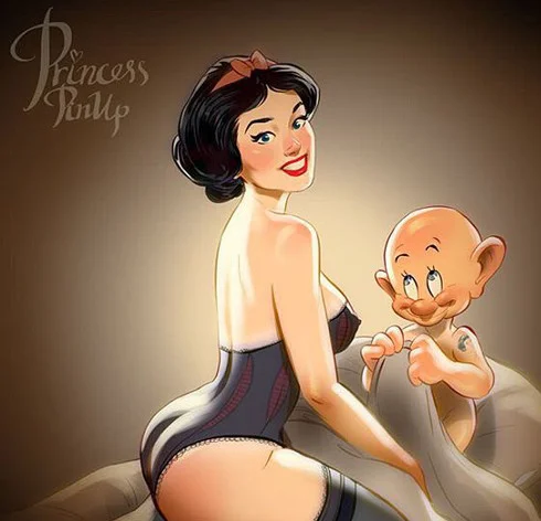 Princesas da Disney sensualizam como pin-ups