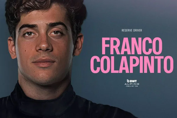 Imagem colorida do argentino Franco Colapinto - Metrópoles