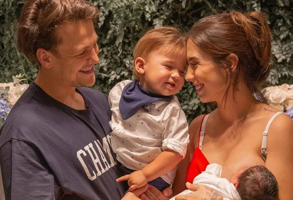 Gabi Brandt, Saulo Poncio e os filhos