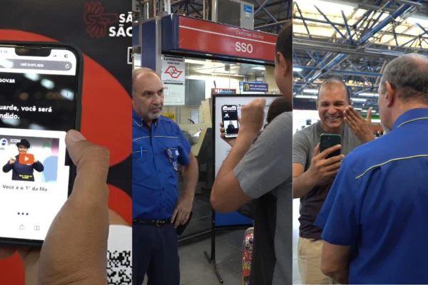 O recurso, que vai conectar pessoas surdas a intérpretes de Libras por videochamada, estará disponível em 63 estações do metrô - Metrópoles
