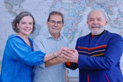 Gleisi Hoffmann, Paulinho da Força e Lula