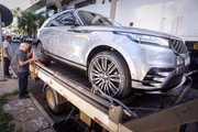 Carro apreendido durante ação da PF em endereço ligado ao Careca do INSS