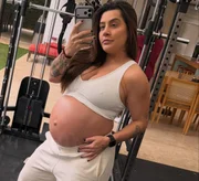 Lauana Prado fez exercícios até o fim da gestação