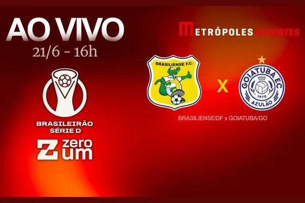 Série D ZeroUm: Metrópoles transmite Brasiliense-DF x Goiatuba-GO