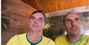 Senador Flávio Bolsonaro nos Estados Unidos ao lado do irmão Eduardo Bolsonaro Senador Flávio Bolsonaro nos Estados Unidos ao lado do irmão Eduardo Bolsonaro