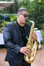 Jordan Sax, saxofonista presente no evento