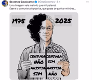 Postagem de Sóstenes Cavalcante atacou Caetano