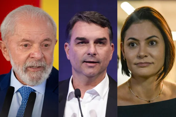 Lula é o mais rejeitado, seguido por Flávio e Michelle, diz Meio/Ideia