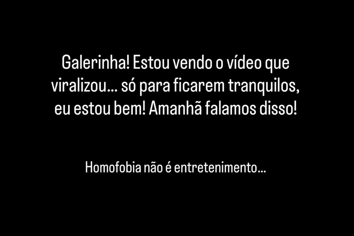 João Victor Gonçalves desabafou nas redes sociais João Victor Gonçalves desabafou nas redes sociais