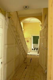 A mansão tem a arquitetura georgiana 
