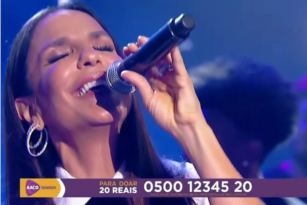 Ivete Sangalo emociona durante participação no Teleton 2019