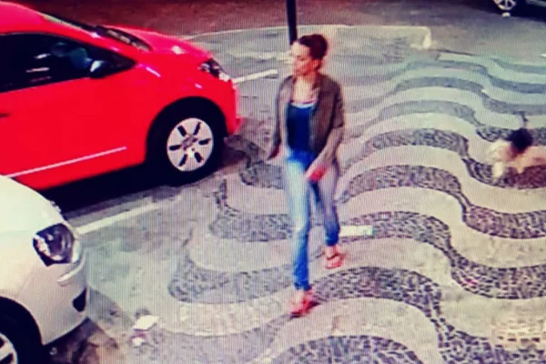 Mulher é flagrada por câmeras riscando carro de advogada no DF. Vídeo