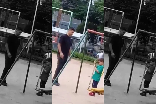 Vídeo: Luis Suárez é visto em parquinho com filho soltando bolhas de sabão