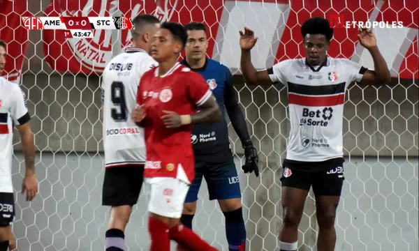 Transmissão do Metrópoles do jogo entre América de Natal e Santa Cruz pela Série D.