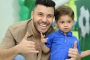 Murilo Huff e o filho Leo