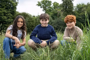 A série de Harry Potter escalou o elenco mirim:  Dominic McLaughlin para o papel de Harry Potter, Arabella Stanton como Hermione Granger e Alastair Stout como Ron Weasley.