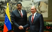 Presidente da Venezuela, Nicolas Maduro, e o presidente da Rússia, Vladimir Putin Presidente da Venezuela, Nicolas Maduro, e o presidente da Rússia, Vladimir Putin