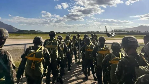 imagem colorida treinamento exército