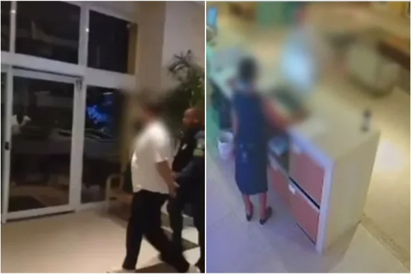 Imagem colorida, Embriagado, médico comete racismo e ataca funcionários em hotel. Vídeo - Metrópoles